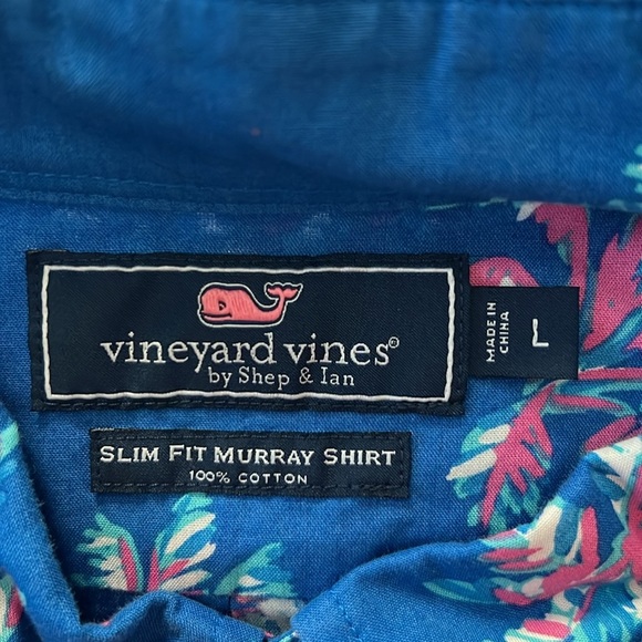 Vineyard Vines 100% Cotton Long Sleeve Button Down Slim Fit Murray Shirt - Picture 3 of 3